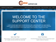Tablet Screenshot of loungesupport.com